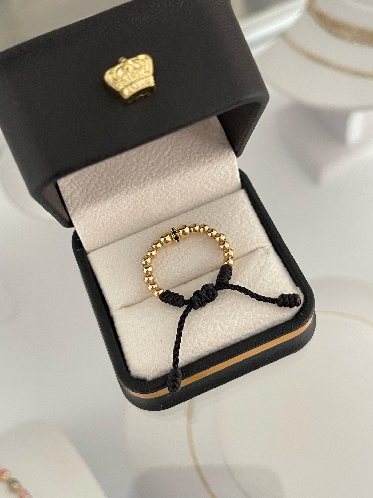 Anillo tejido Circon