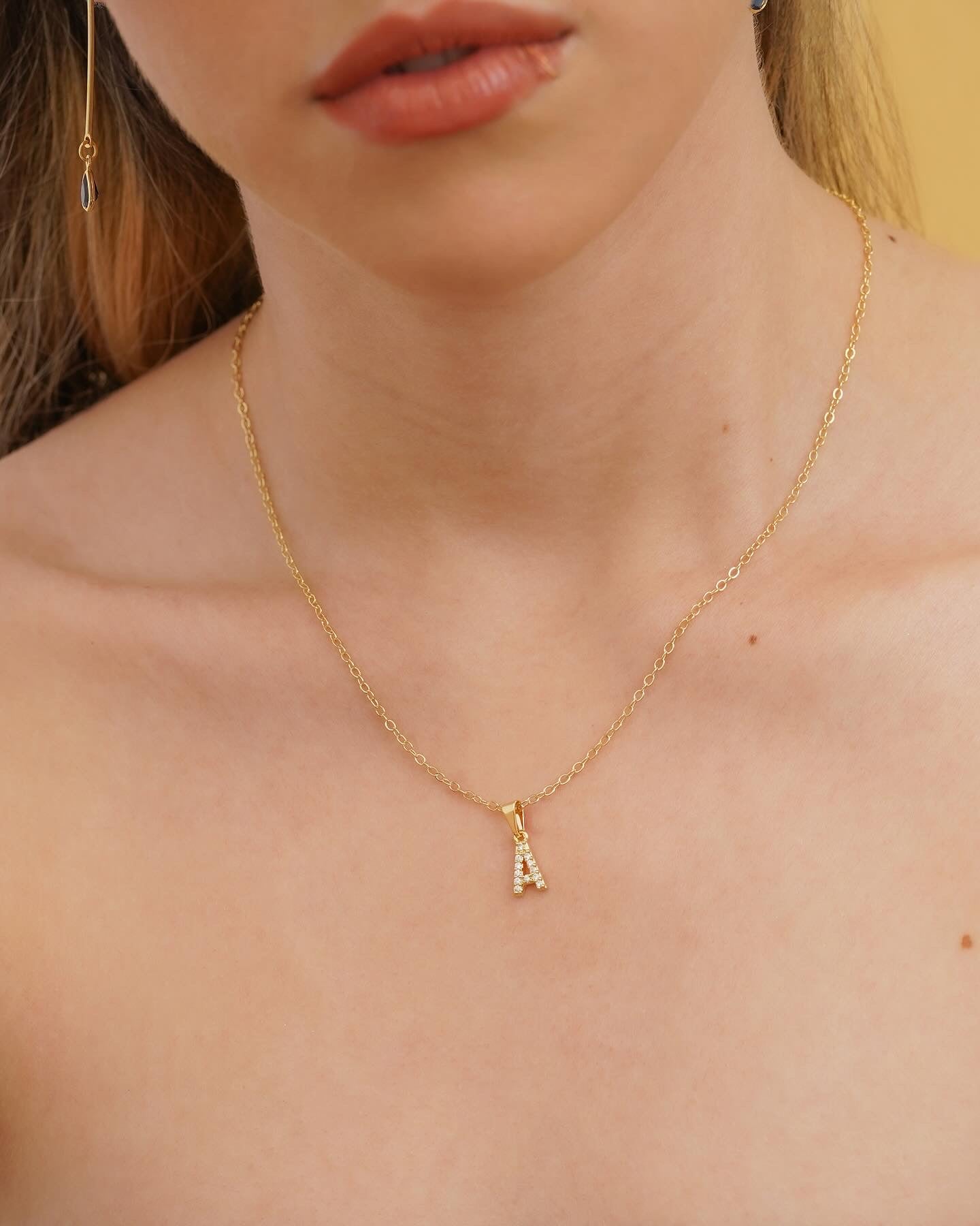 Cadena Aros (45cms)+ Dije Letra