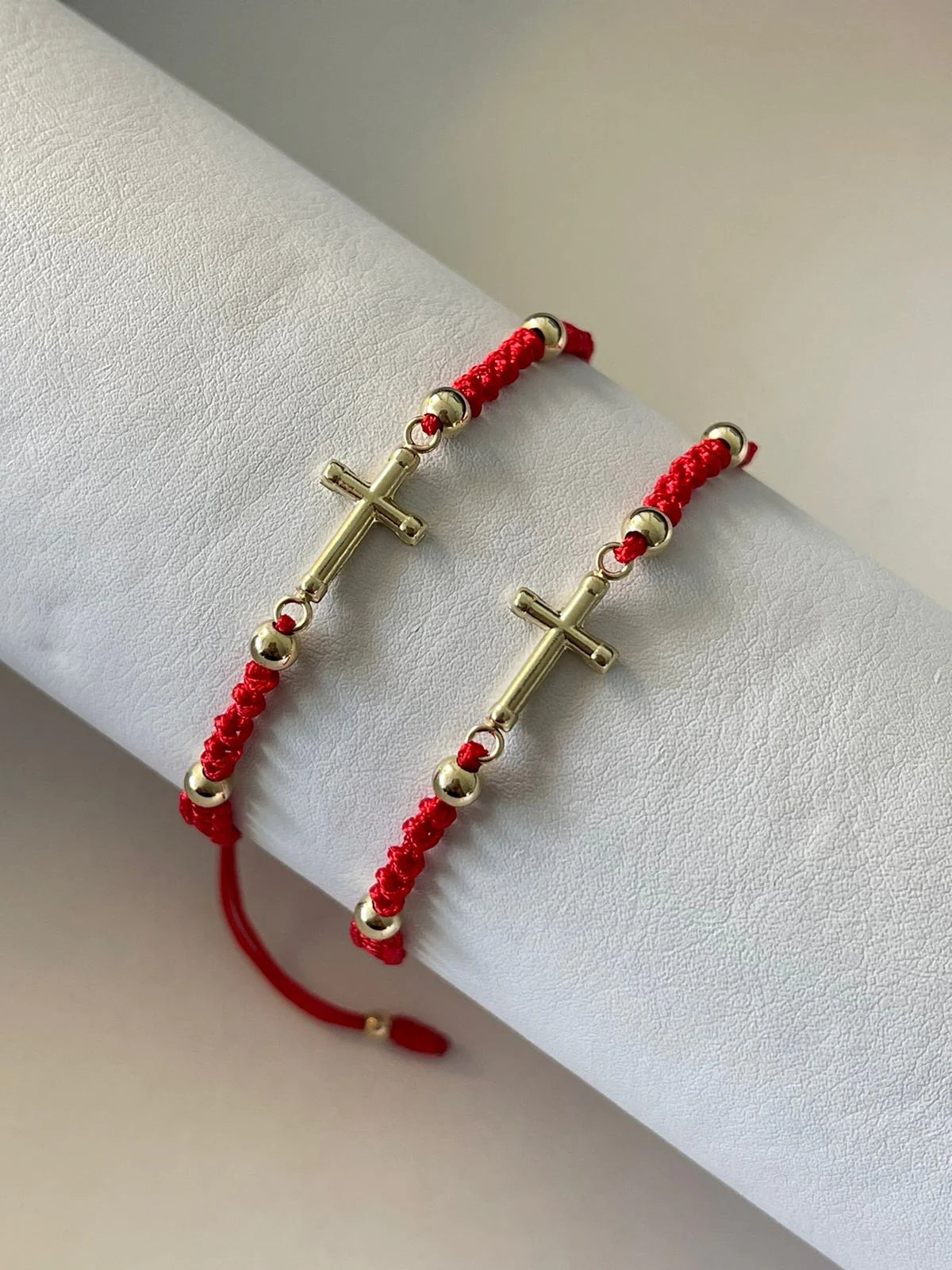 Pulsera Cruz Tubular 19mm - Balin 4mm