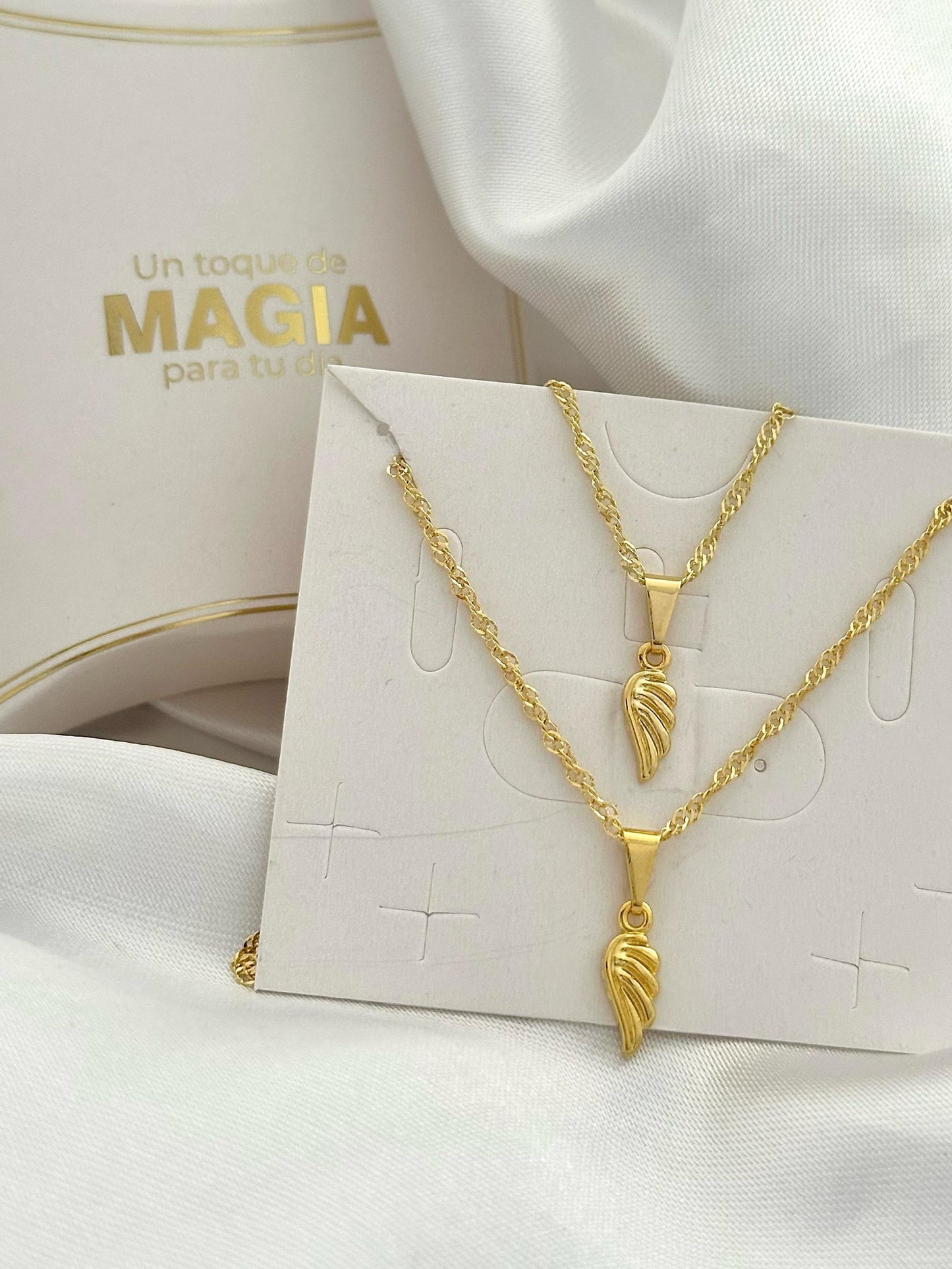 Cadena Singapur 1.2mm Italy (45cm) + Dije Ala