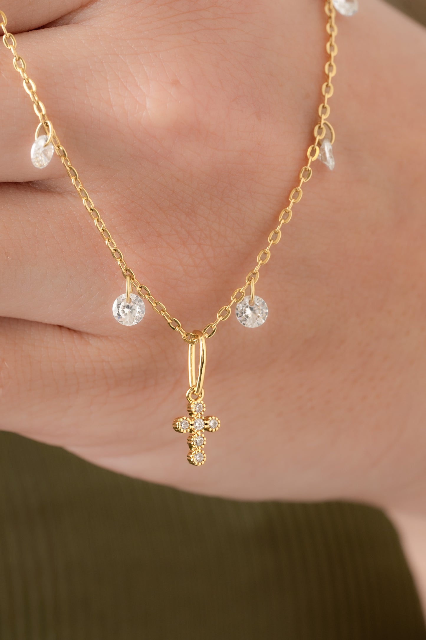 Dije Cruz Redondeada 1.6cms