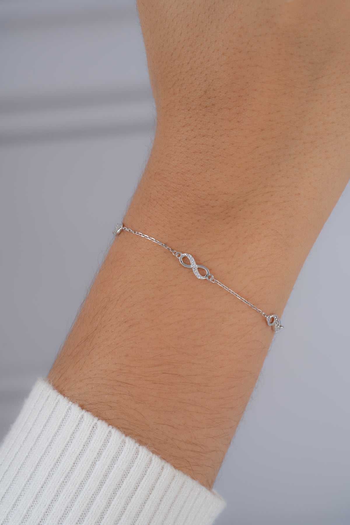 Esclava Infini Chic (15cm) + Ext - Plata ley 925