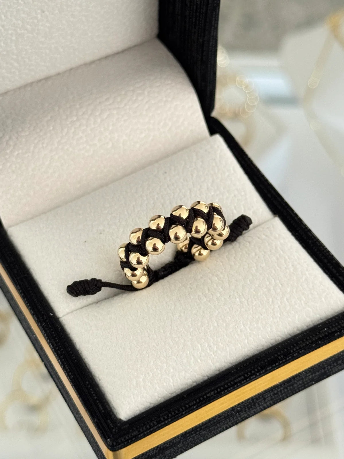 Anillo entrelazado balin 4mm