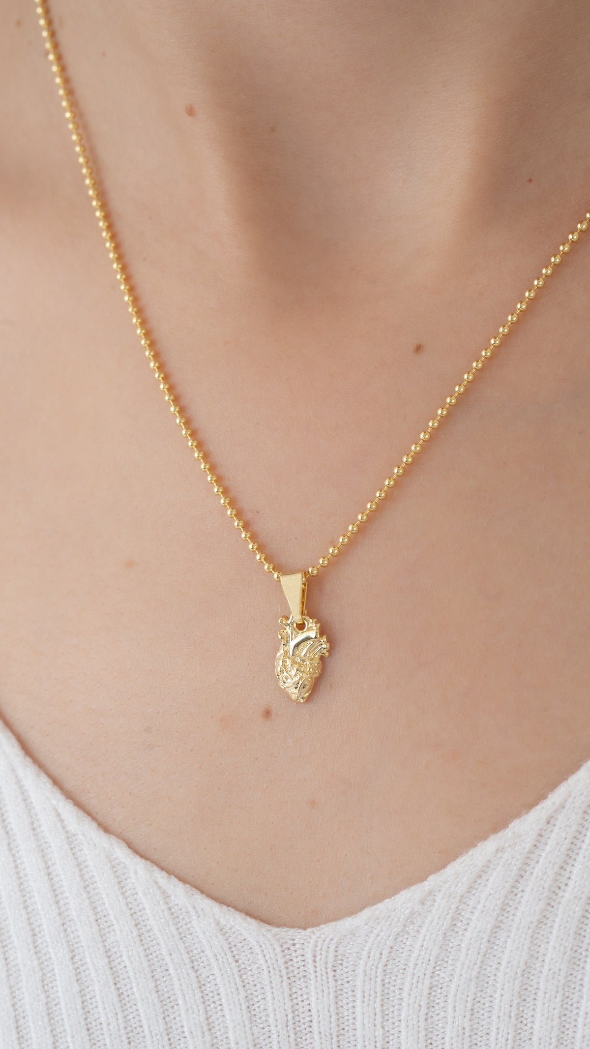 Cadena Militar 1.1mm (45cm) + Dije Corazon