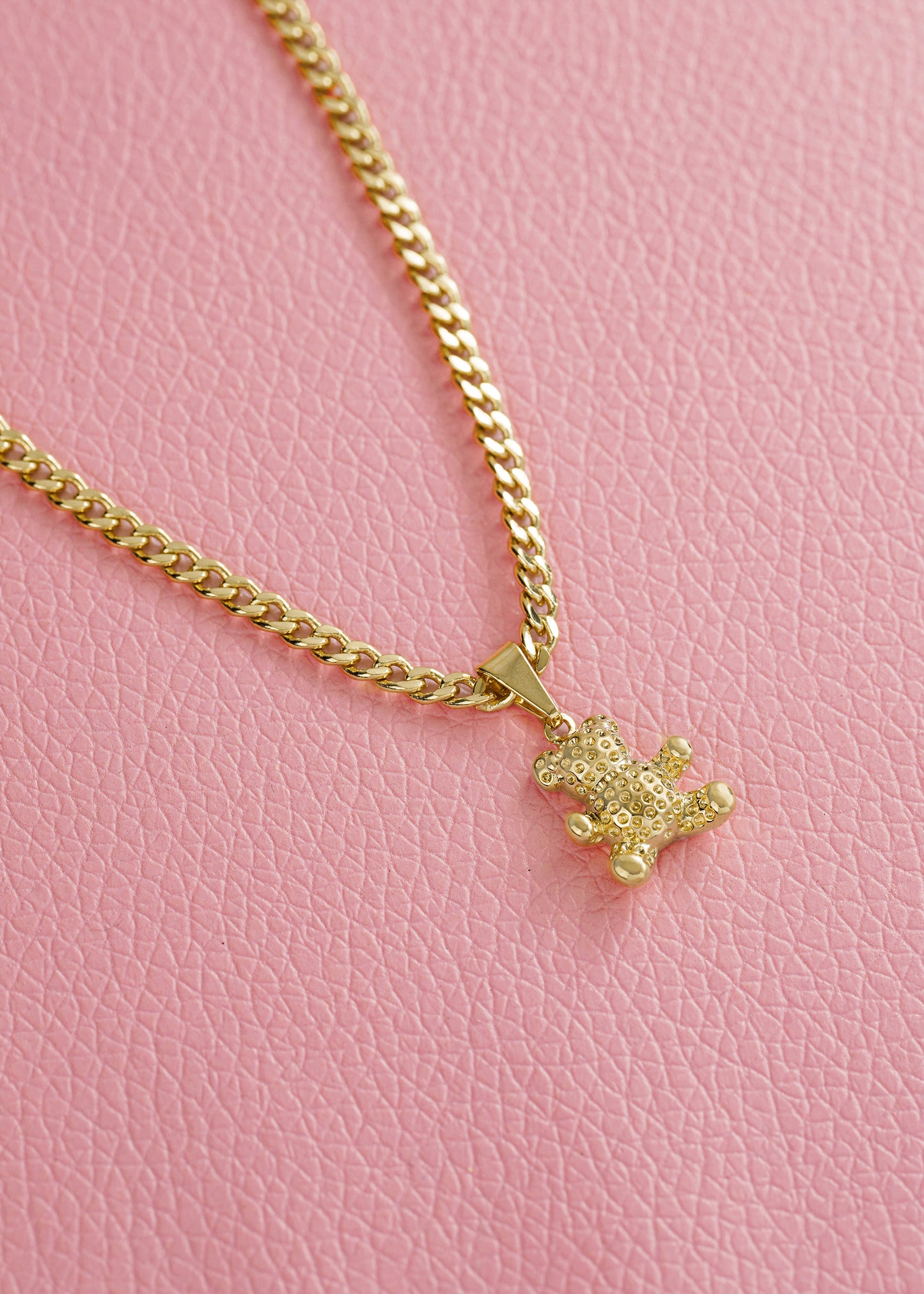 Cadena Cubana 3mm (45cm) + Dije Little Bear