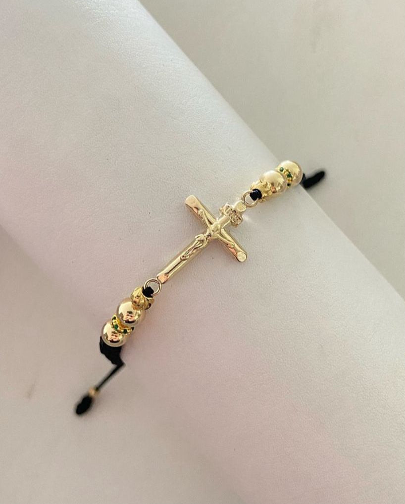 Pulsera Cruz Inri 25mm