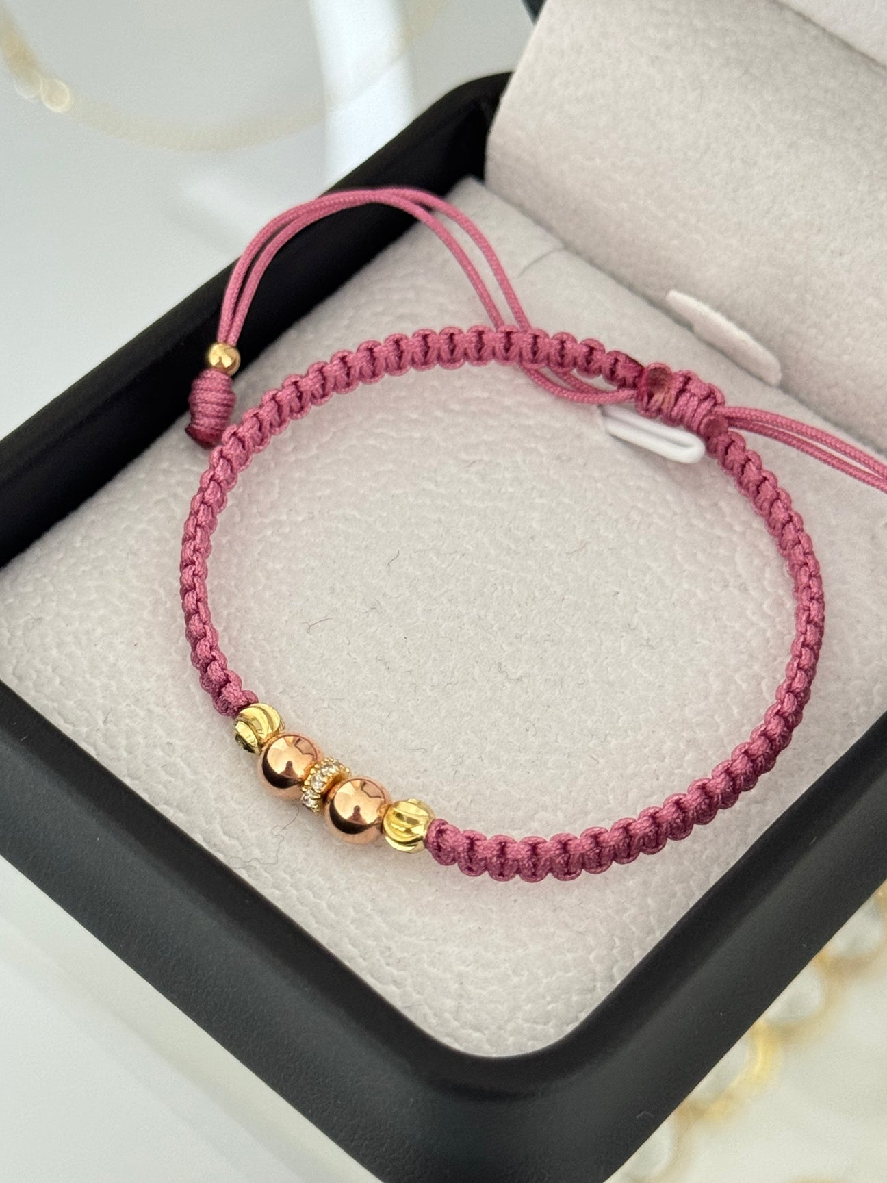 Pulsera Balin rosado & Diamantado
