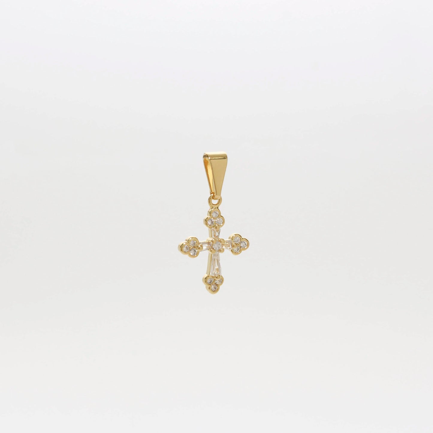 Dije Cruz Trebol (2Cms) Circonias