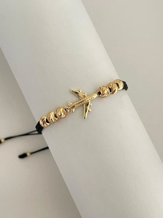 Pulsera avión diamantada