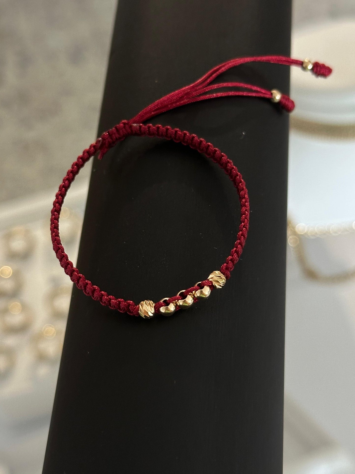 Pulsera Vinotinto diamantada
