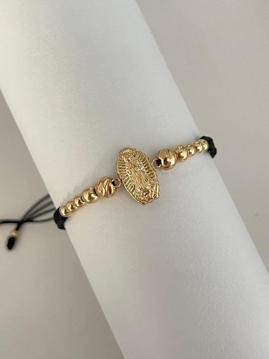Pulsera Guadalupe Tallada 15mm