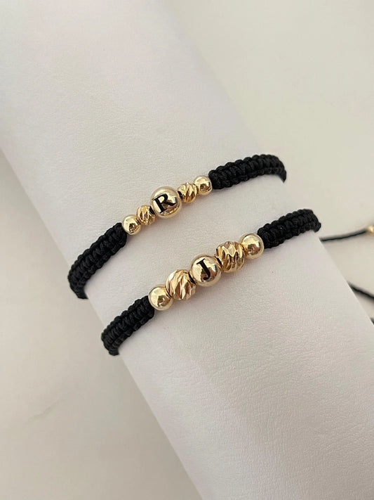 Pulseras parejas iniciales