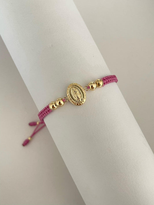 Pulsera Virgen Guadalupe 12mm
