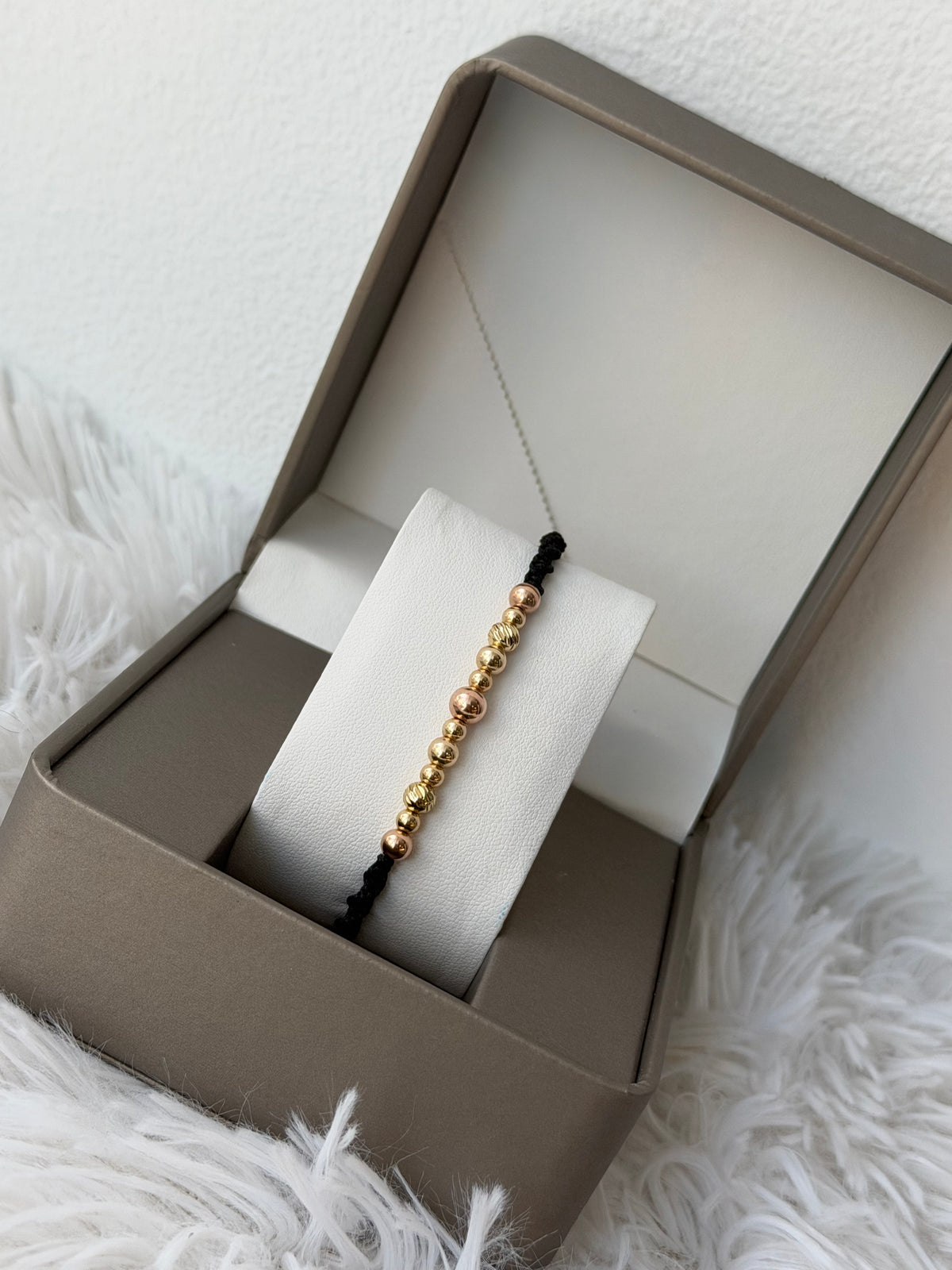 Pulsera tejida espiral liso & diamantado