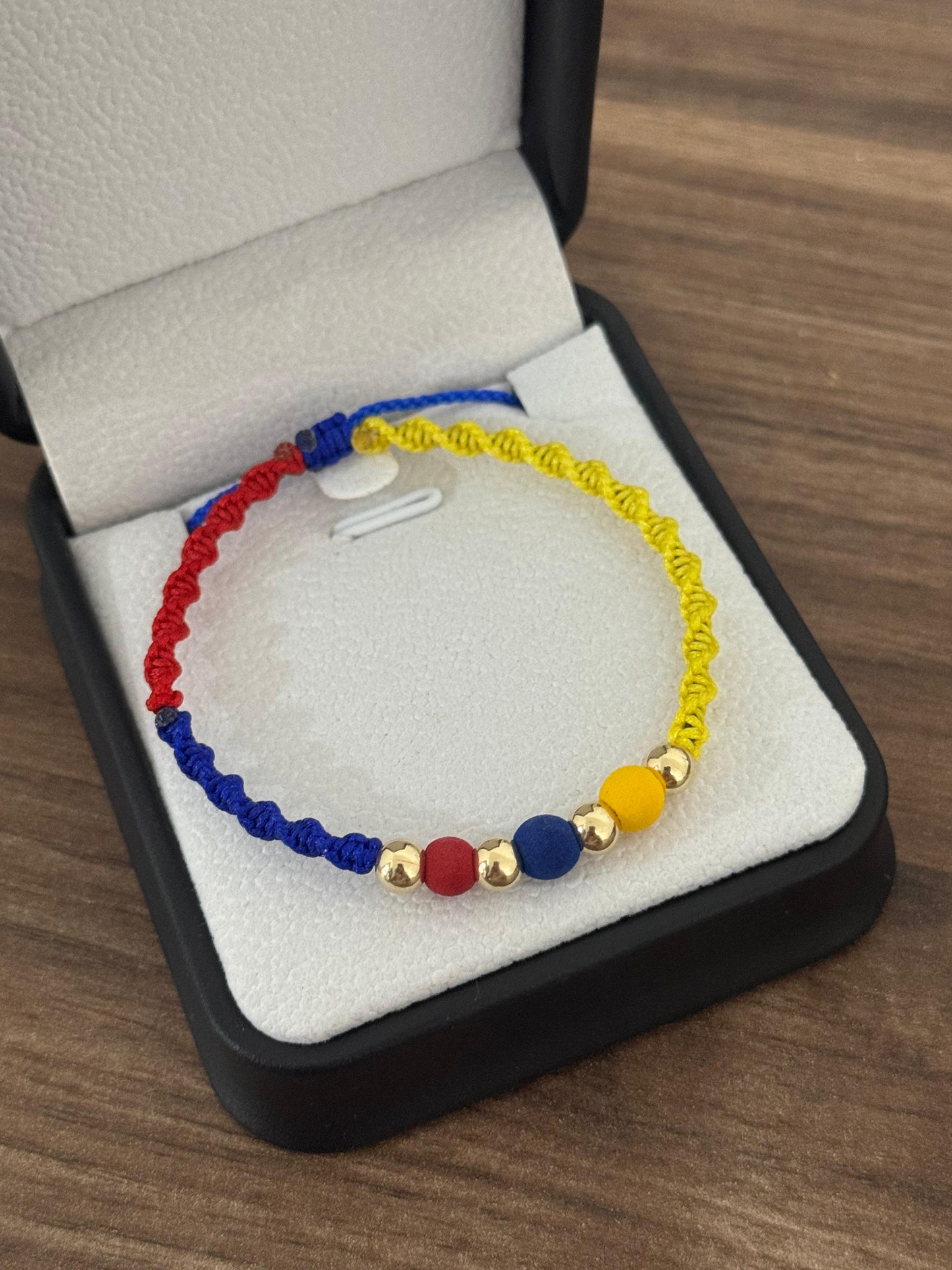 Pulsera Colombia Balin liso & Neopreno
