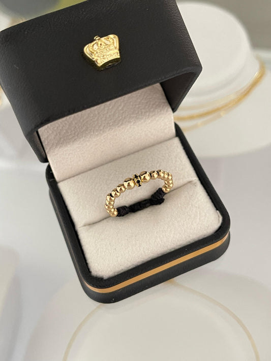 Anillo tejido Circon