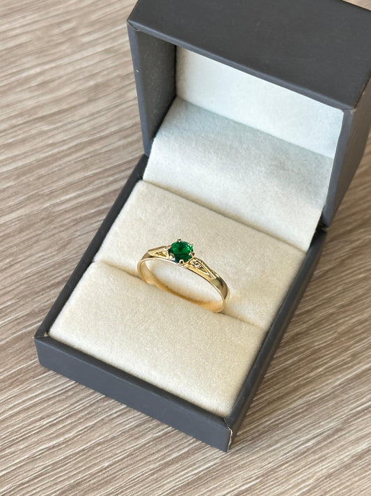 Anillo arabescos Green