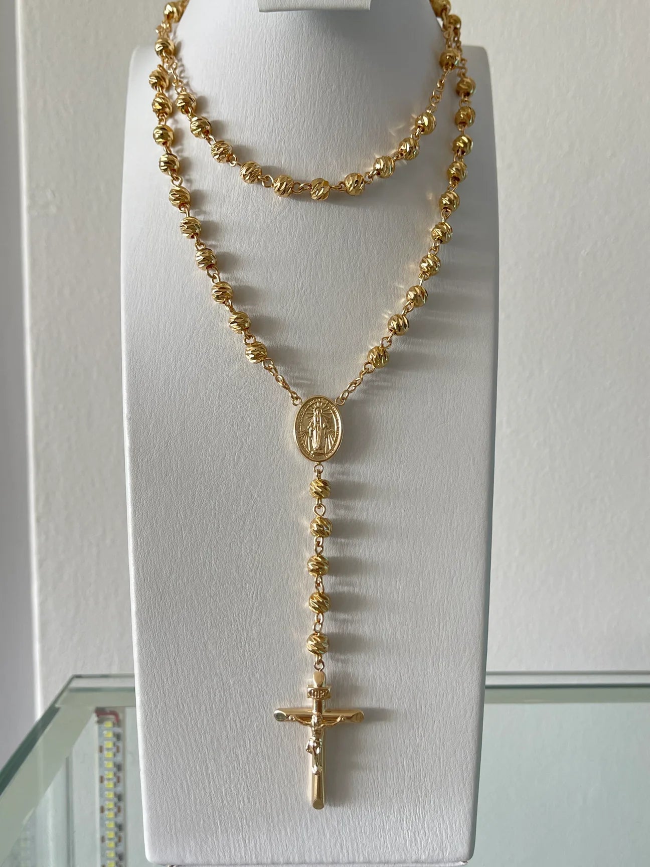 Rosario Balin 6mm diamantado (65cm)