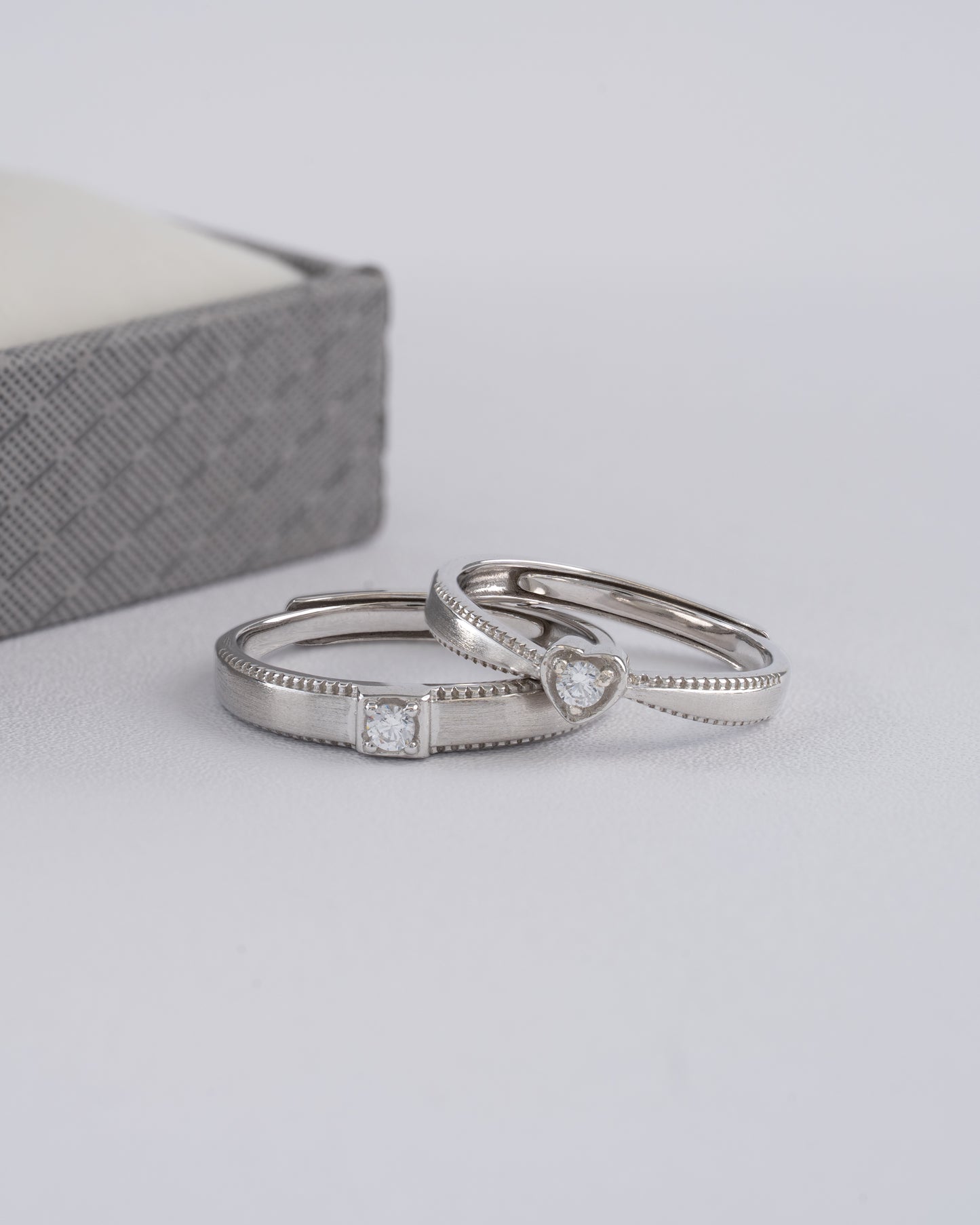 Anillos Heart promise ajustable