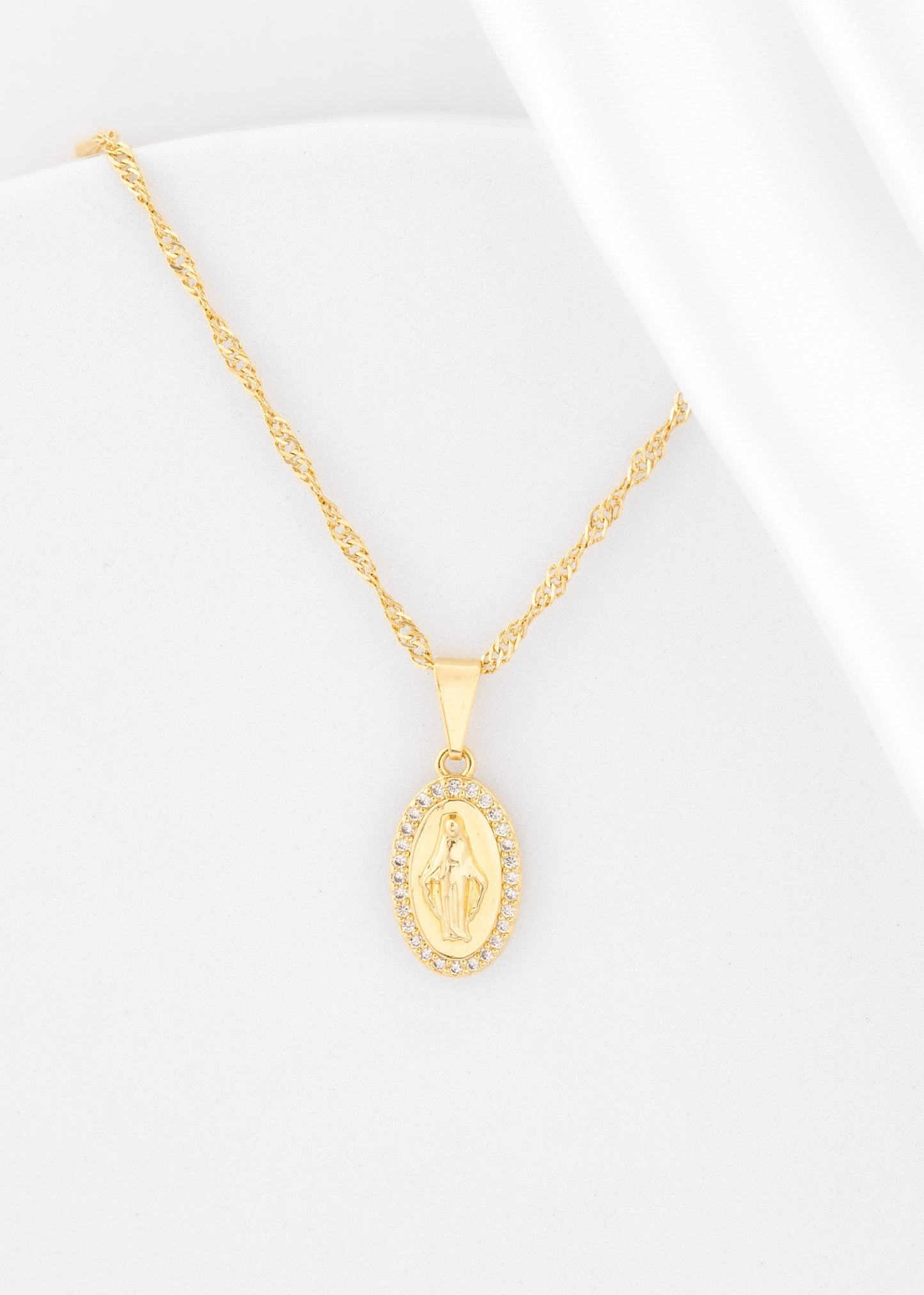 C Singapur 1.5 mm 45 cm + D milagrosa con Circonias cristal