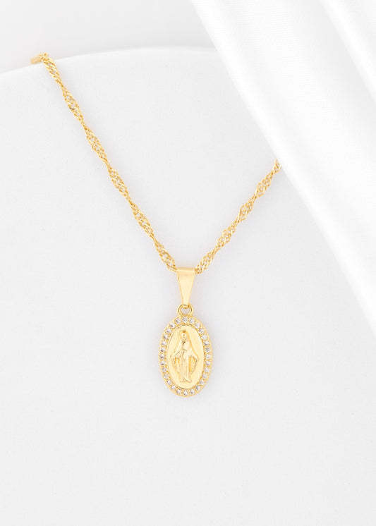 C Singapur 1.5 mm 45 cm + D milagrosa con Circonias cristal