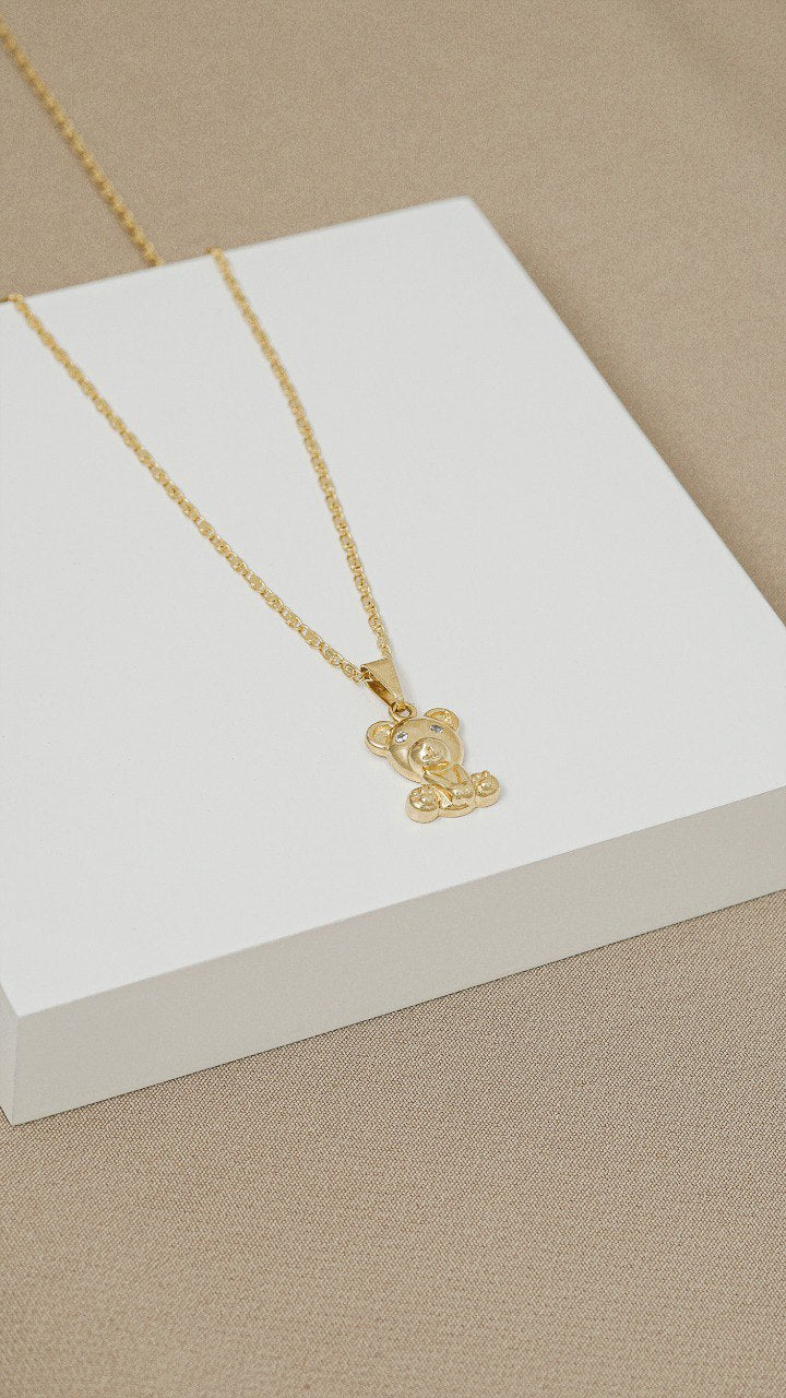 Cadena Caracol + D osito teddy