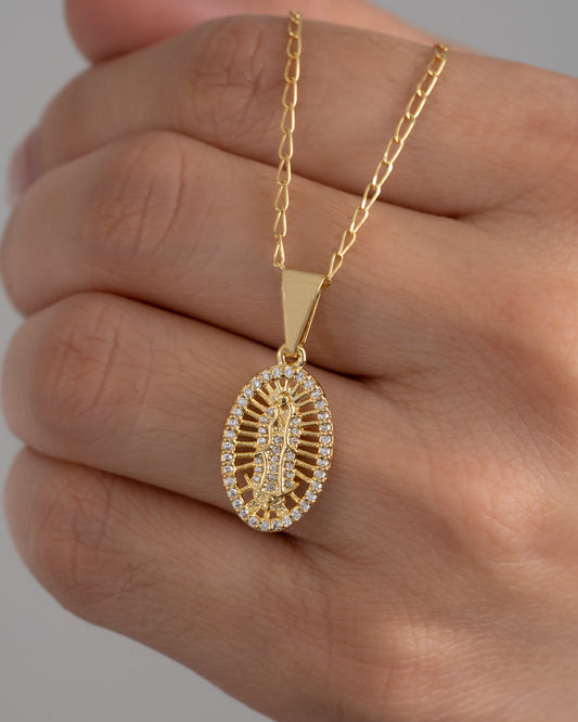 Dije Virgen Guadalupe swarovsky med cristal