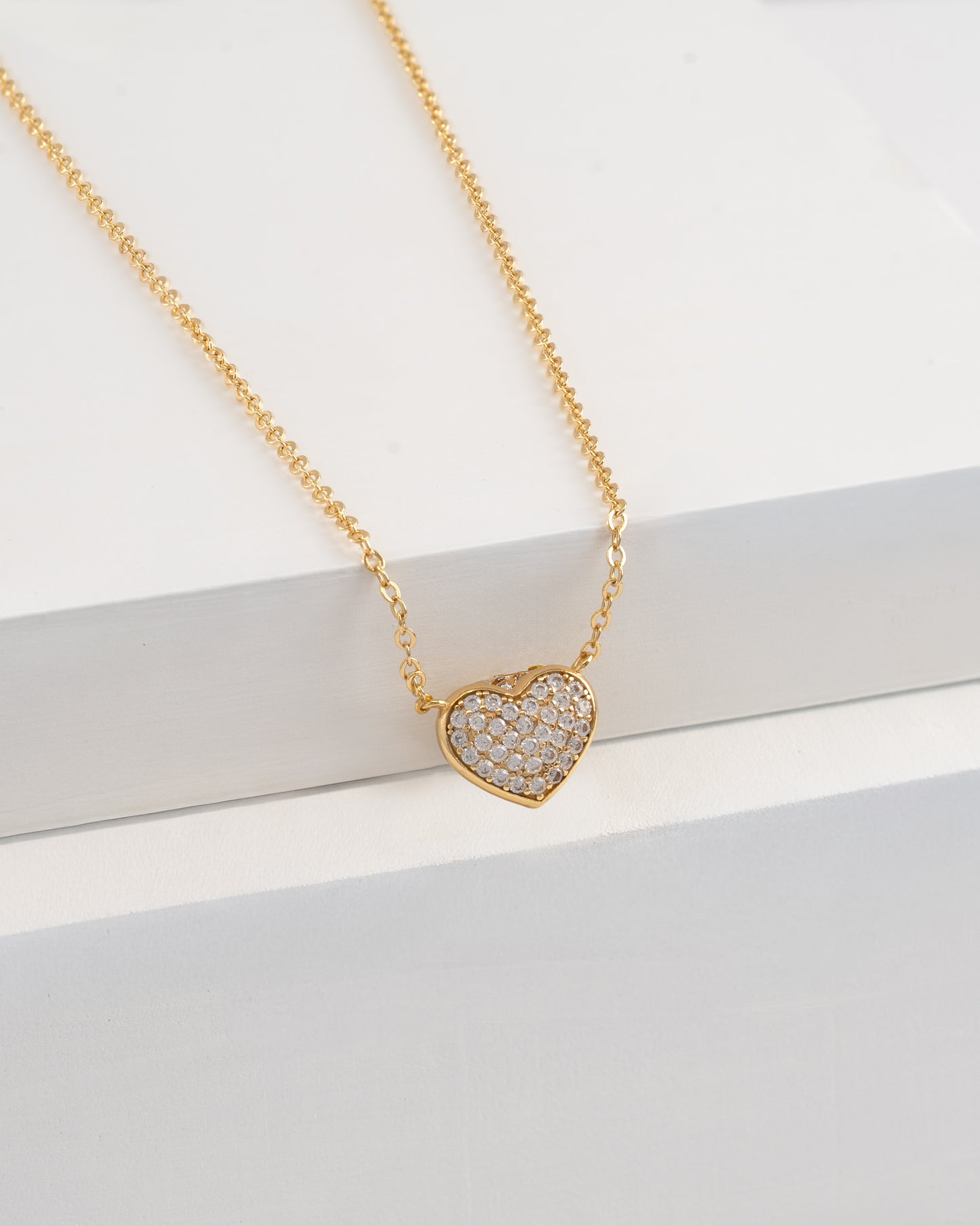 Gargantilla Sparkle Heart 12mm (45cm)
