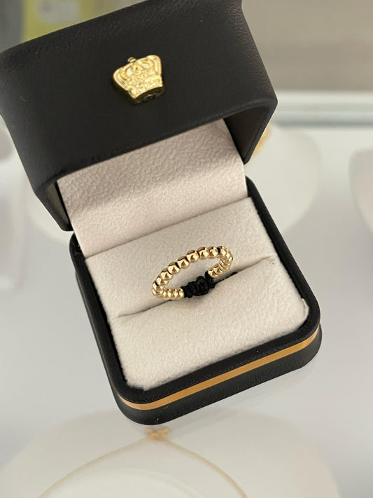 Anillo tejido liso