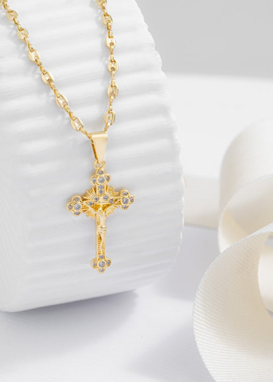 Cadena Gucci (45cm)+ Dije El Crucificado