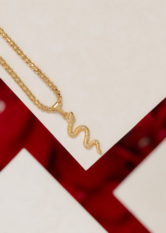 Dije serpiente cristal
