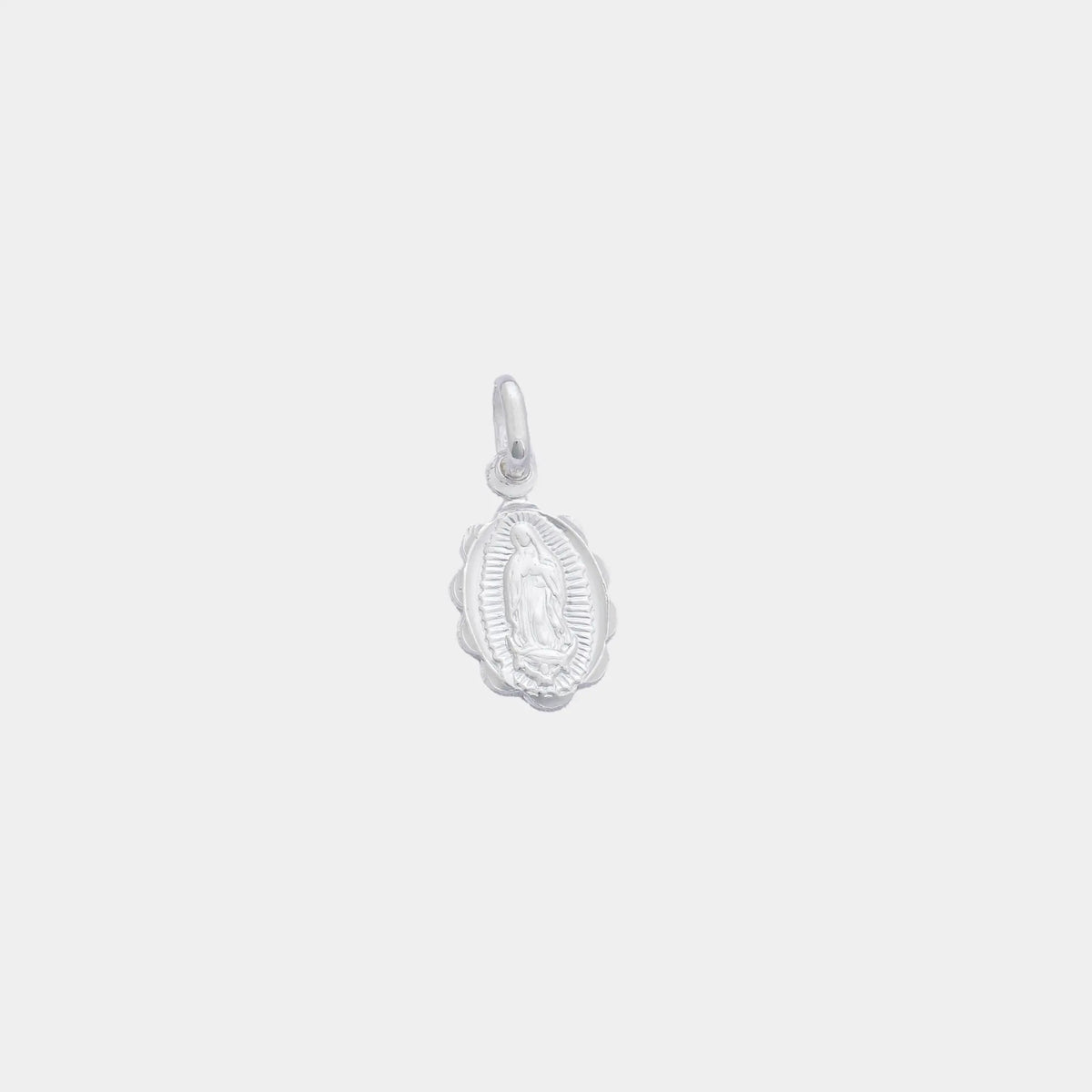 Dije Guadalupe bendita 16mm (Plata ley 925)