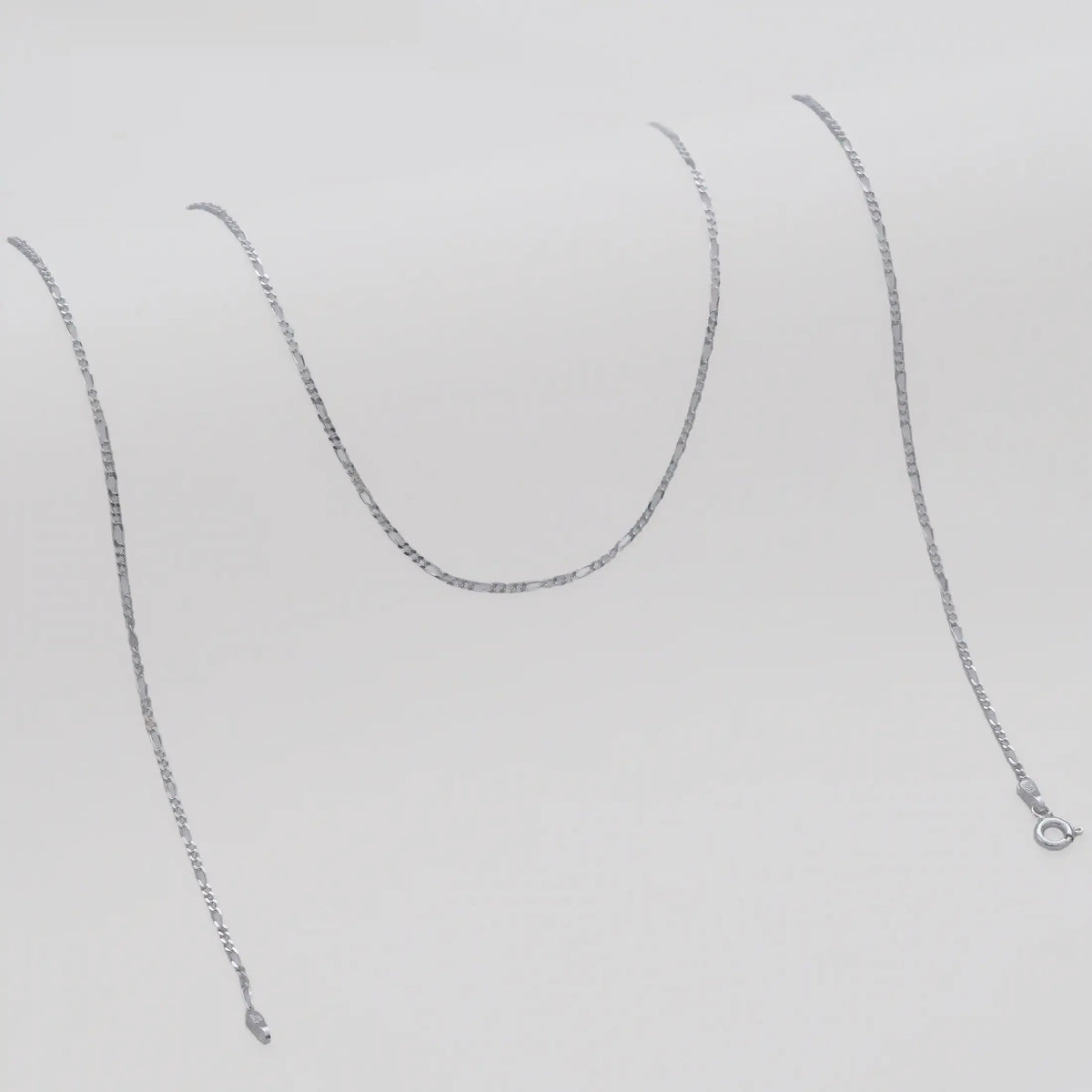Cadena 3*1 1.4mm (65cm) - Plata ley 925