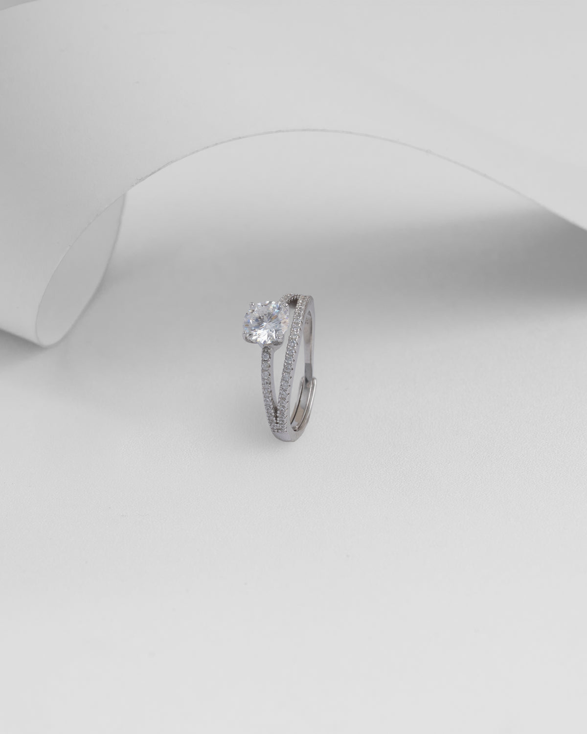 Anillo Oria Belle Mt - Plata ley 925