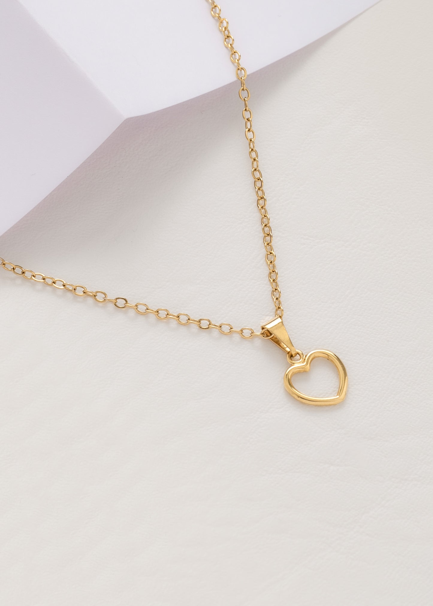 Cadena Aros (45cm) + Dije Corazón Silueta