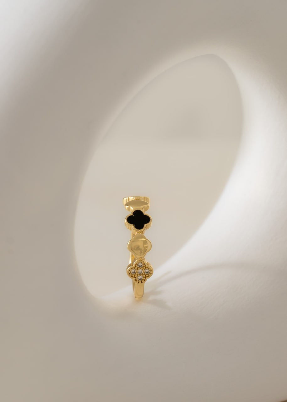 Anillo Duality Clover ajustable