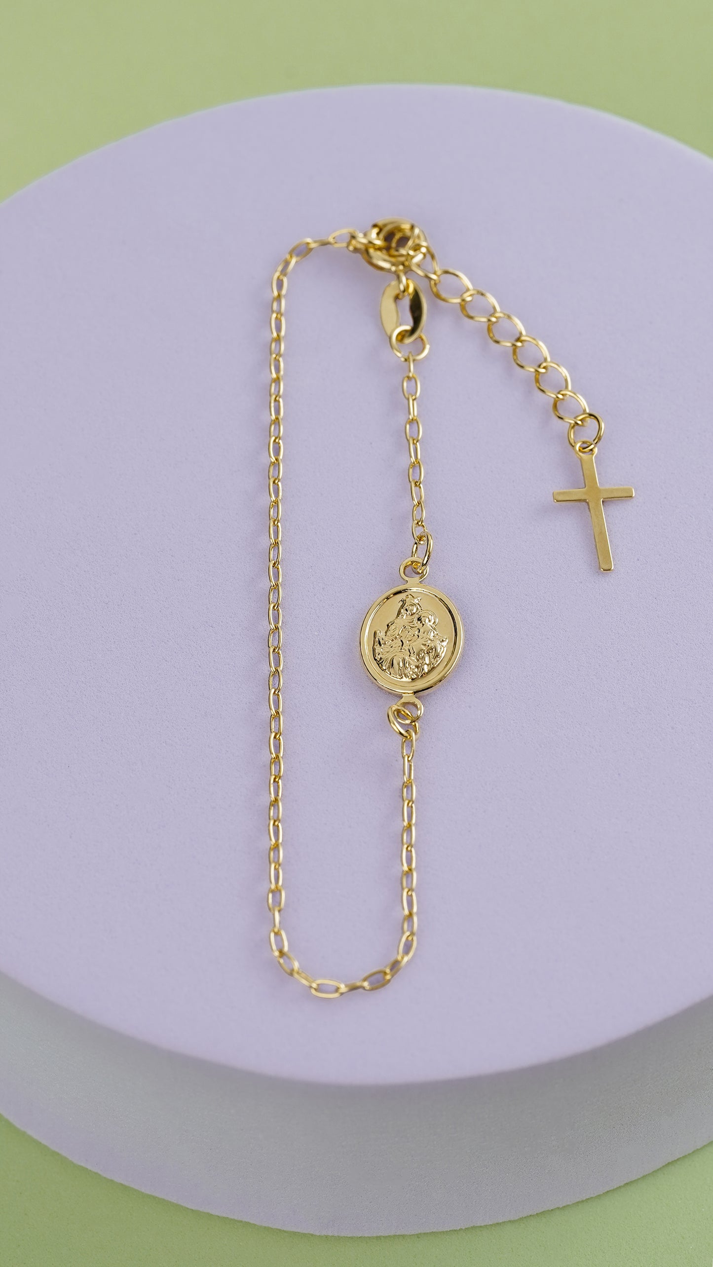 Esclava Virgen del Carmen (16.5cms) + Extensor