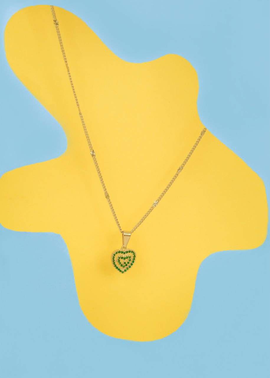 Cadena cubana con destellos + d eternal love