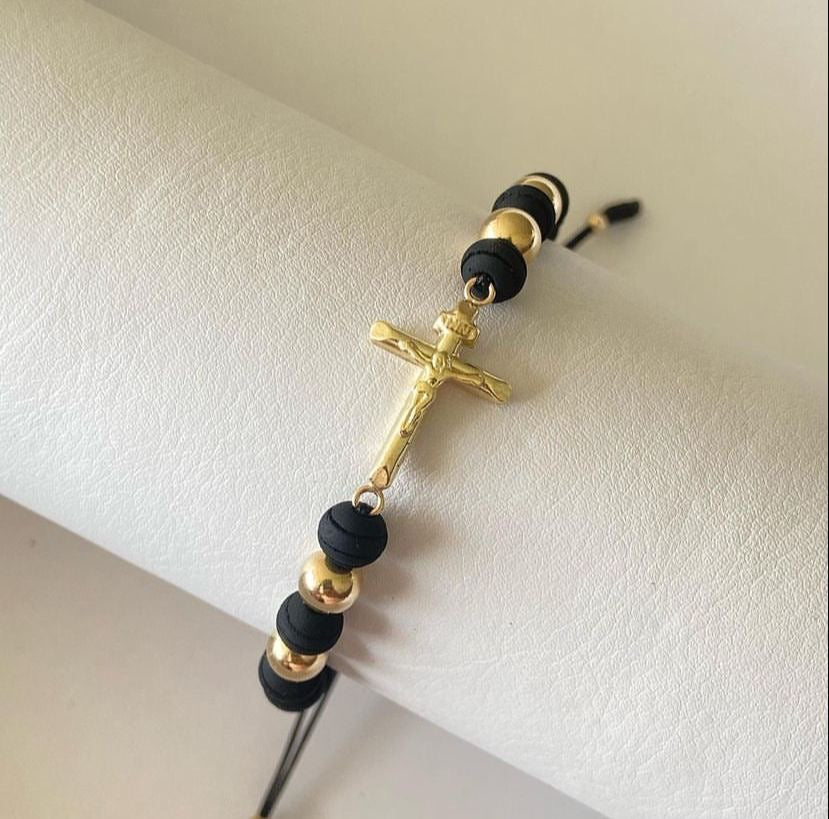 Pulsera Cruz Inri Neoro