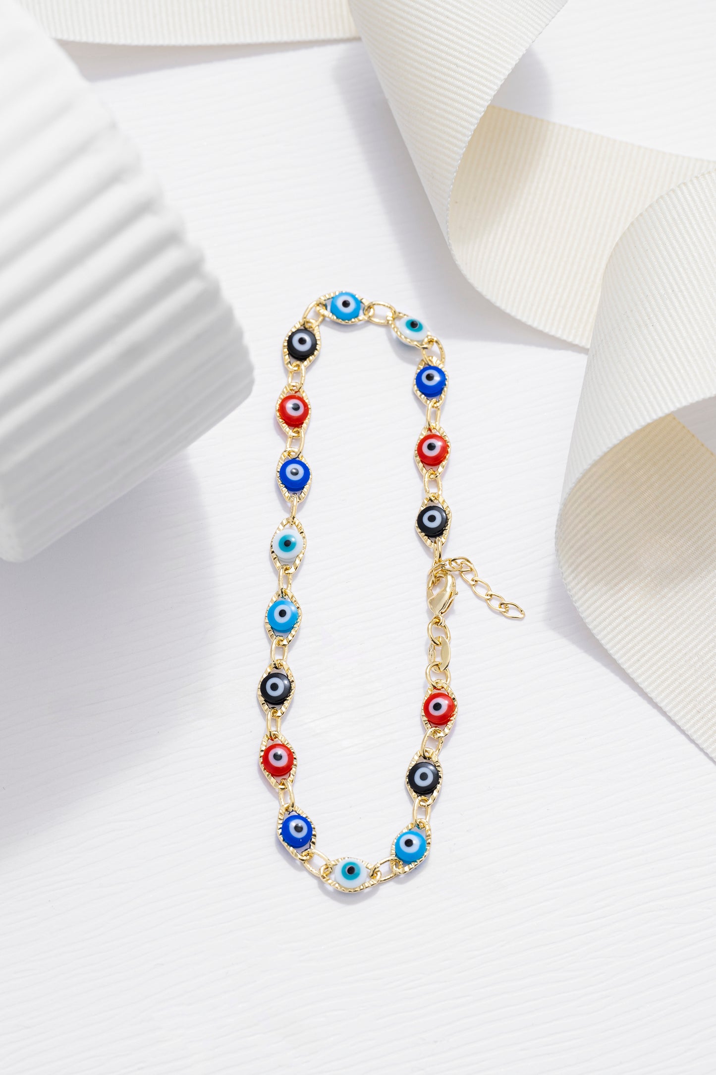 Tobillera Ojo Turco Multicolor (23cms + 2cms) Extensor