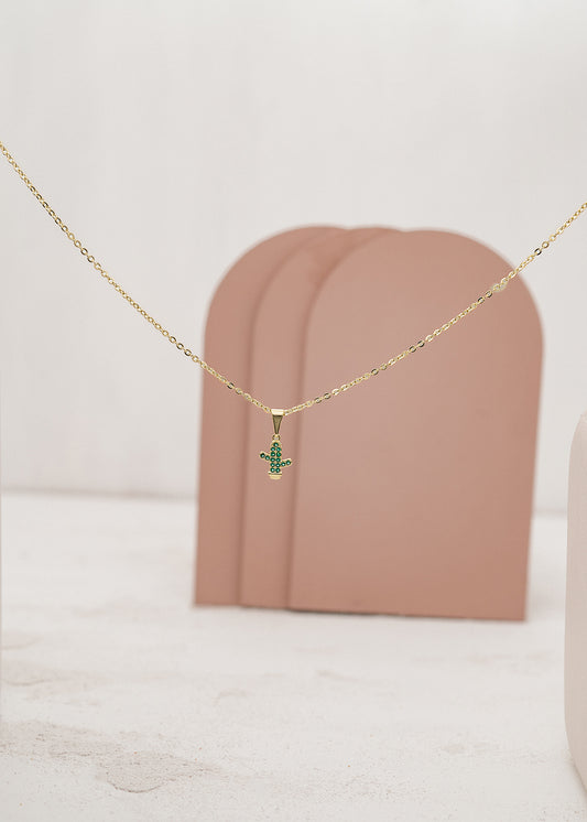 Cadena Grumetta Rada IT (45cm) + Dije Cactus