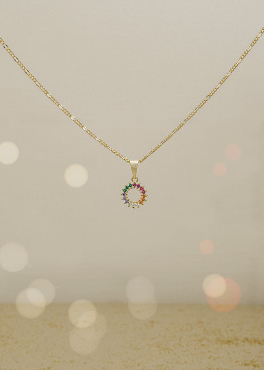 Cadena 3*1 (45cm) + Dije Rainbow