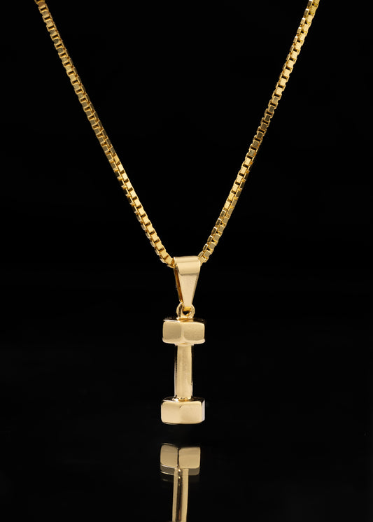 Cadena Veneciana 1.5mm (65cm) + Dije Mancuerna