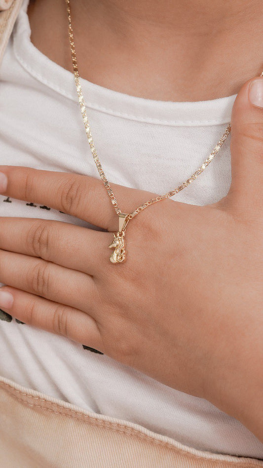 Cadena Destellos 2.5mm (45cm) + Dije unicorn