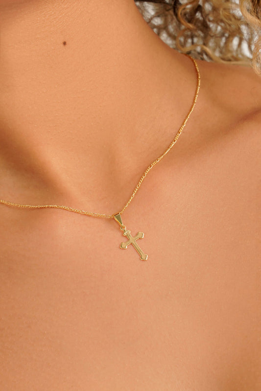 Cadena 3*1 (45cm) + Dije cruz Inri