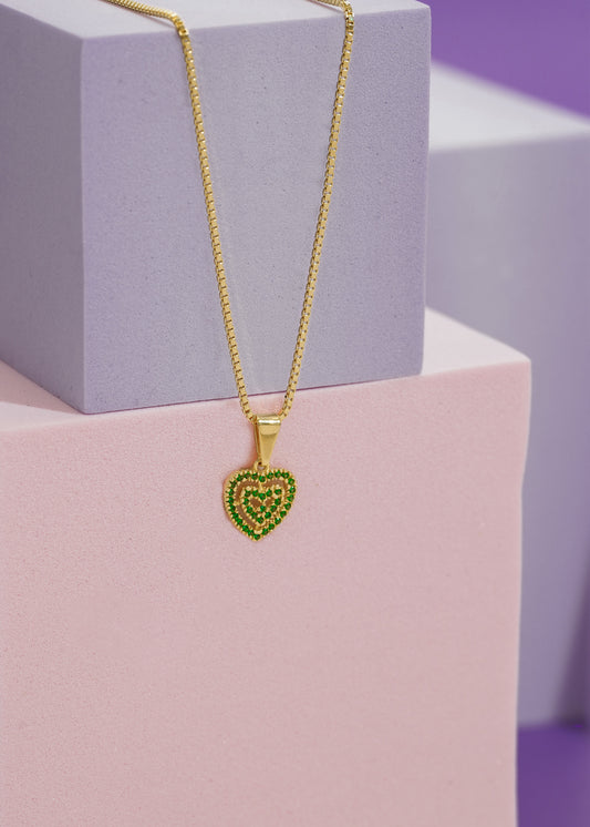Cadena veneciana IT 0.7mm (45cm)  + Dije Eternal love*