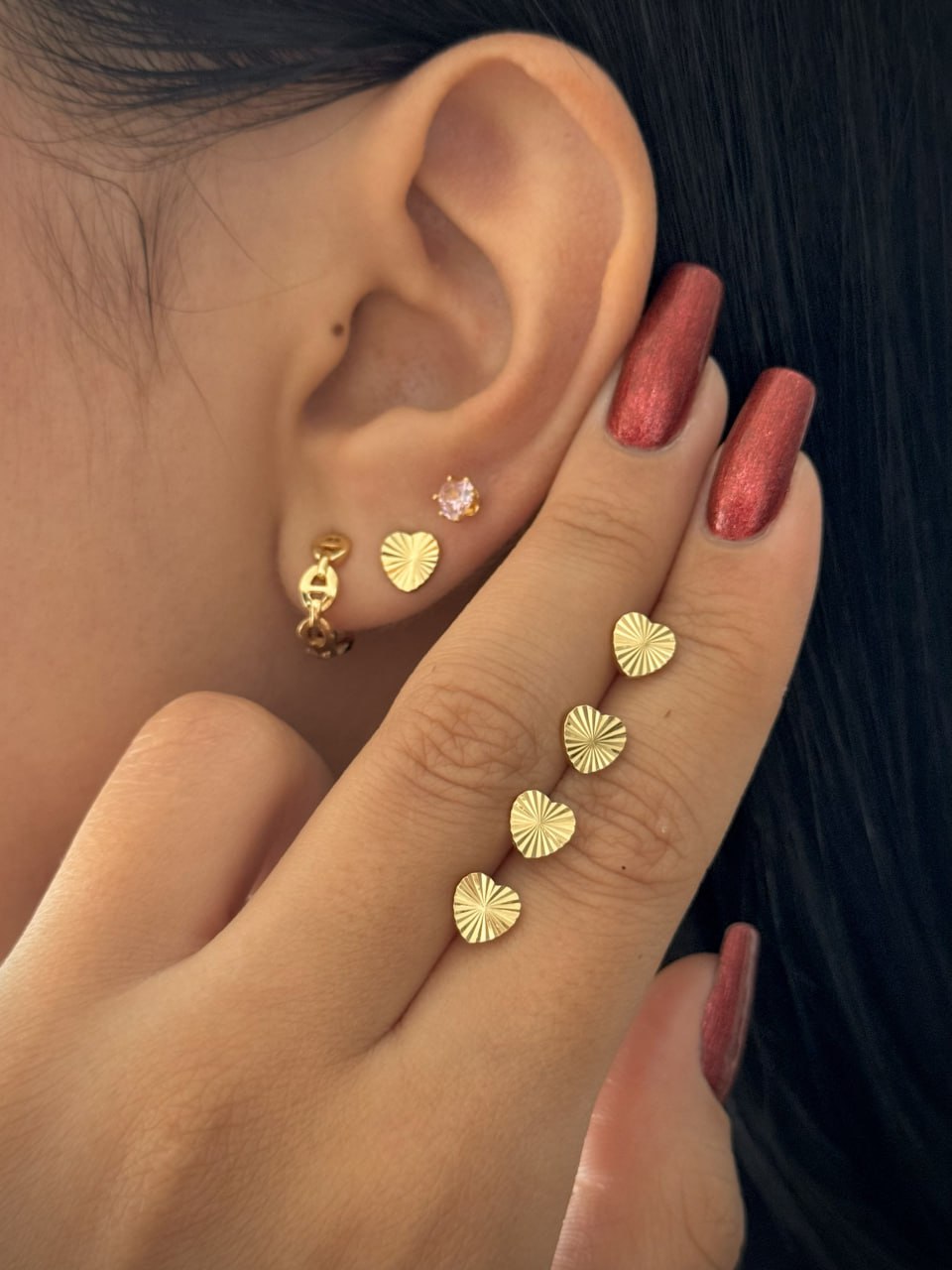 Topos corazón sol 6mm