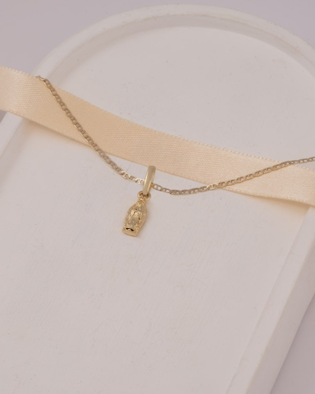 Cadena Marine Italy 1.5mm (45cm) + Dije virgen Guadalupe slim