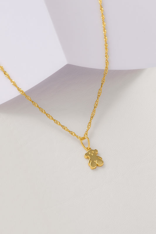 Cadena Singapur (45cm) + Dije Oso T