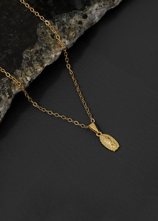 Cadena Grumetta Rada IT (45cm) + Dije Guadalupe finita